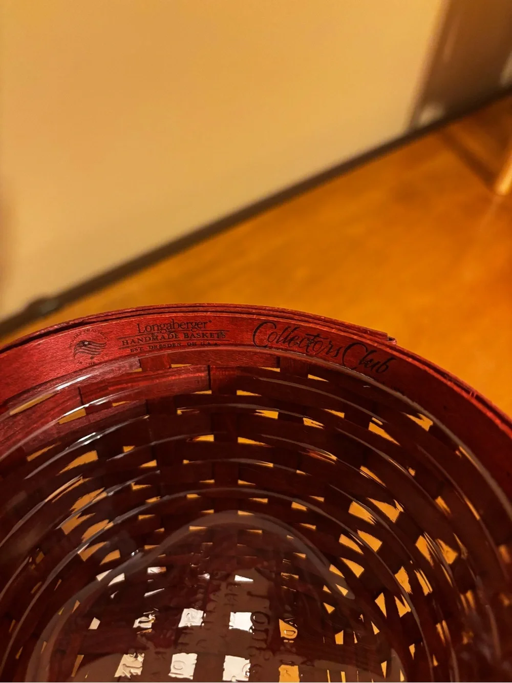 2007 Longaberger Collectors Club Apple Basket